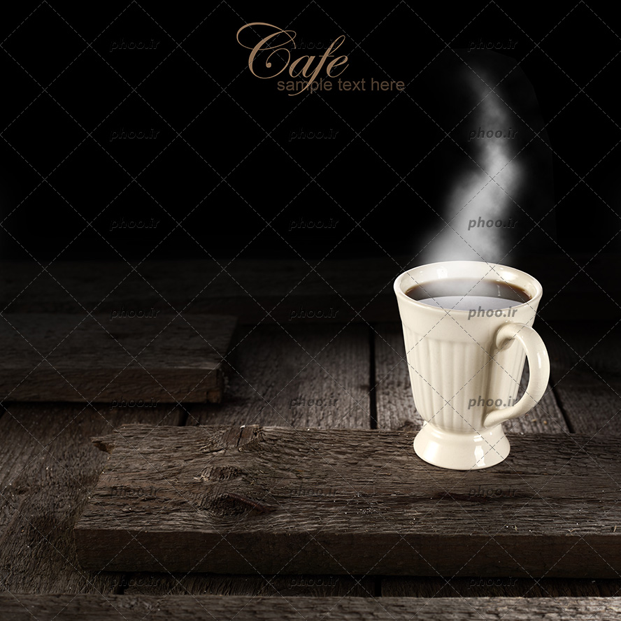 اعتزل مغناطيسي محاسبة  عکس با کیفیت بخار داغ در بالای فنجان سفید قهوه و قرار گرفته بر روی تخته چوب  – عکس با کیفیت و تصاویر استوک حرفه ای