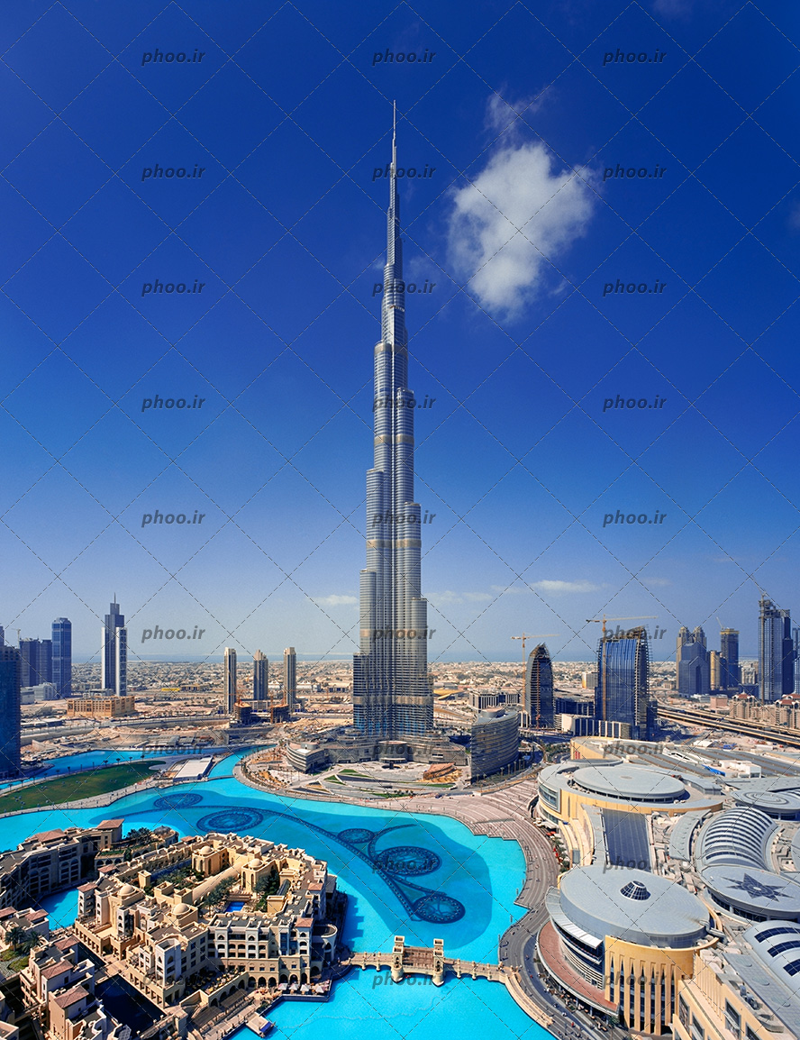 عکس برج زیبا و بلند الخلیفه در دبی