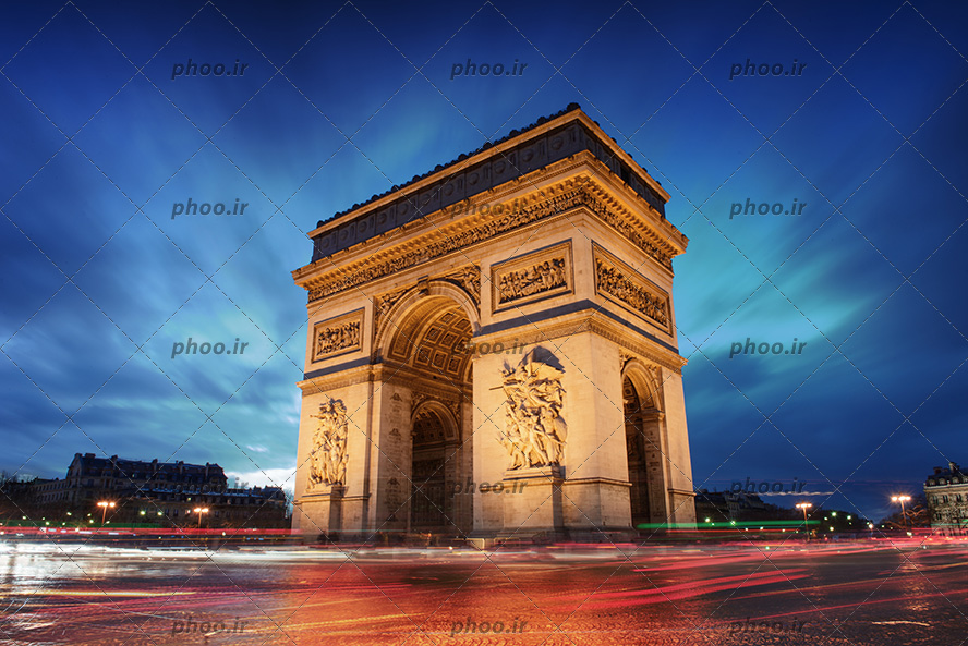 عکس خیابان معروف شانزلیزه پاریس فرانسه