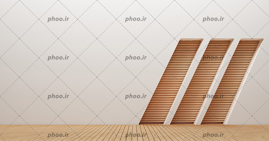 عکس با کیفیت سه خط مورب در کنار یکدیگر با طرح چوب مناسب برای کاغذ دیواری ها