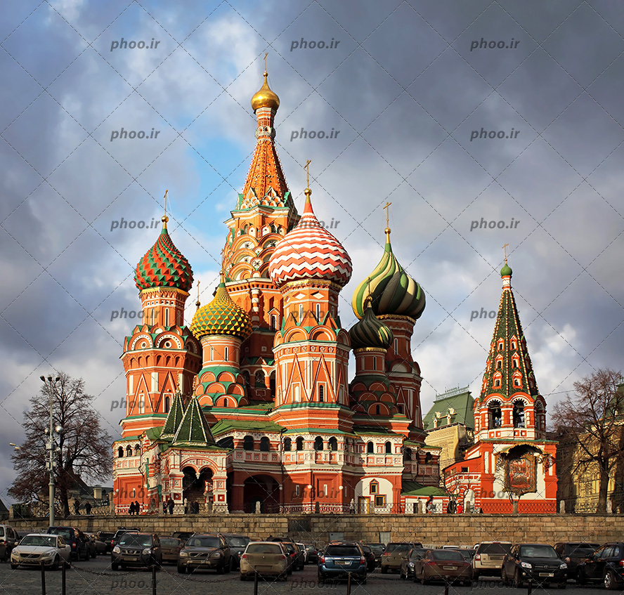 عکس قصر زیبا در شهر مسکو روسیه